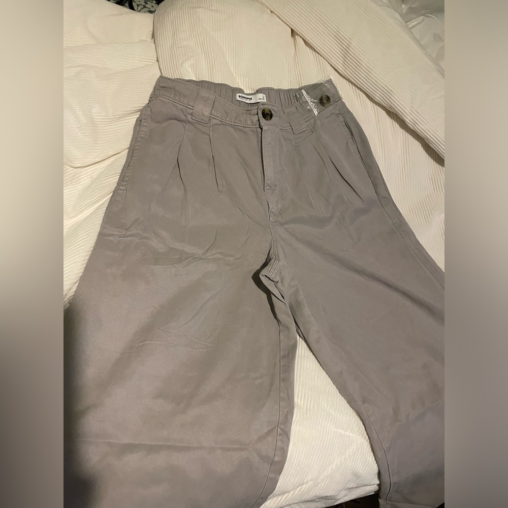 Sonoma khaki cargo pants wide leg